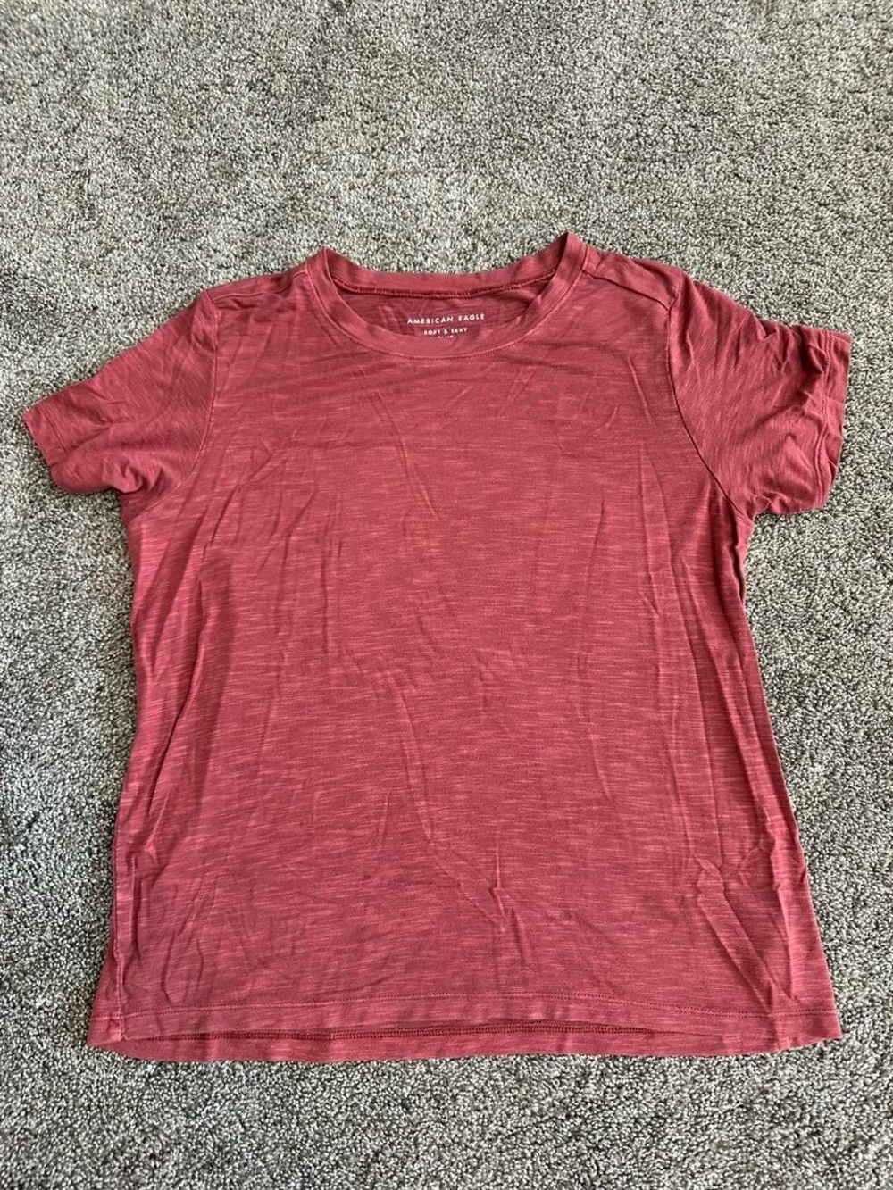 American Eagle Outfitters Women’s Short Sleeve Crew Tee - Dusty Rose